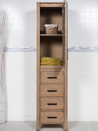 White Oak Linen Cabinet 4505