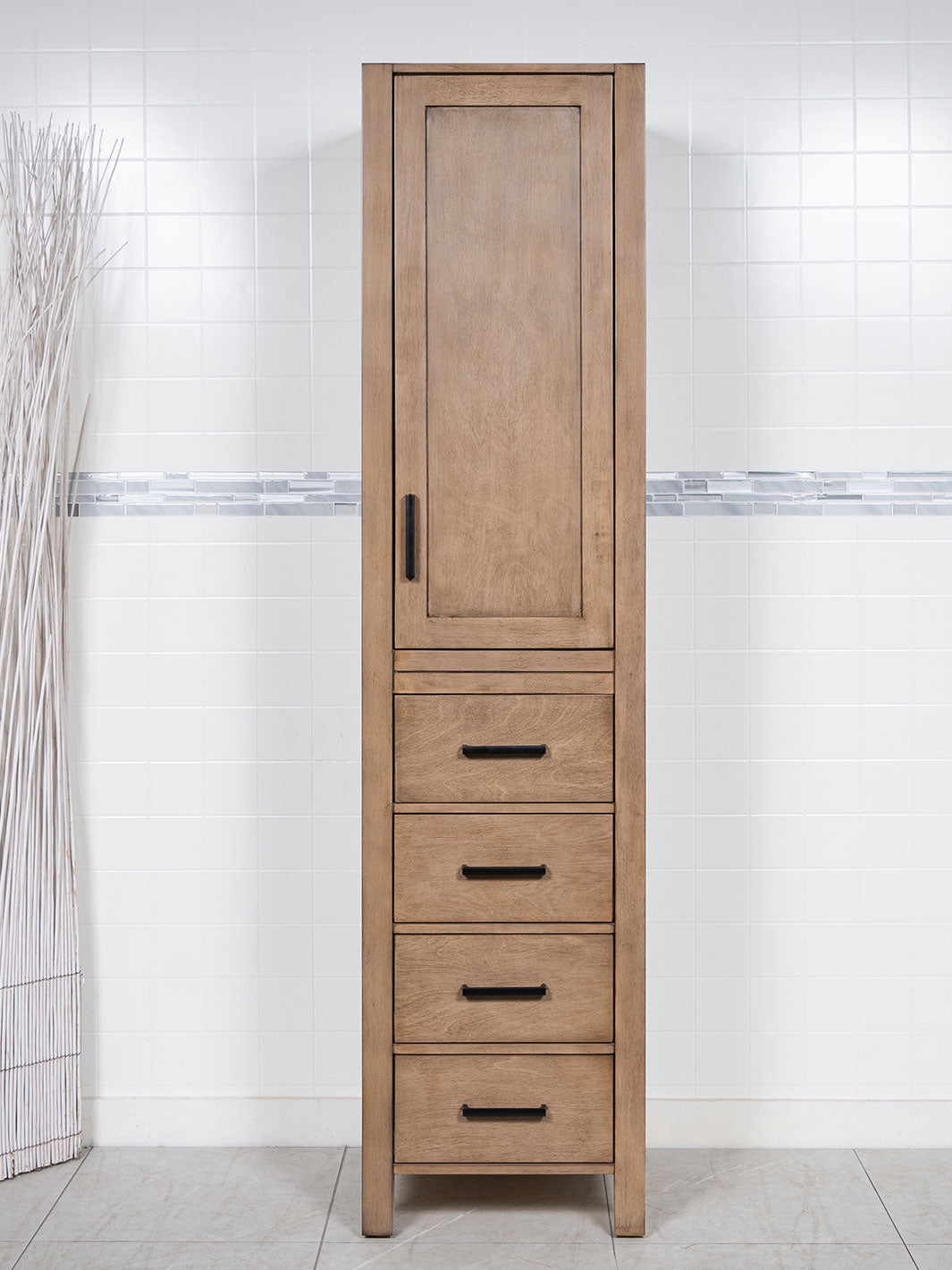 White Oak Linen Cabinet 4505