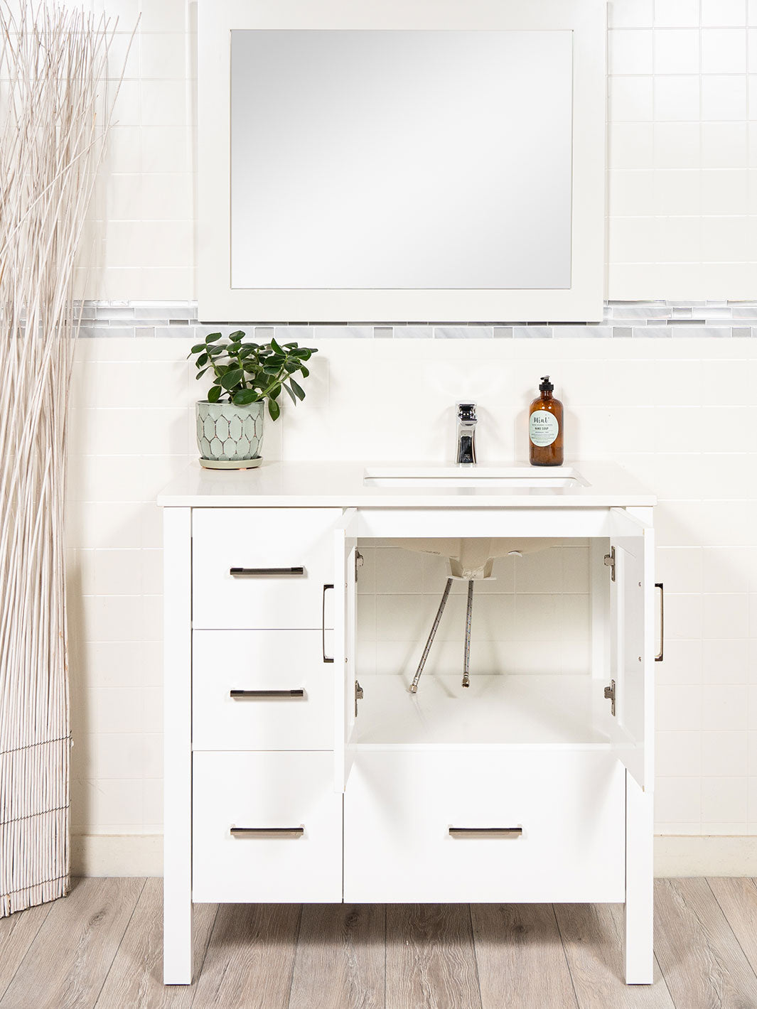 36 inch Vanity - Style 2436 (Sink Right)