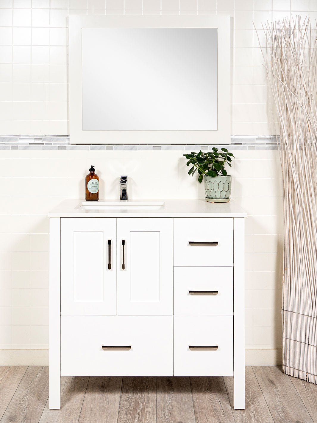 36 inch Vanity - Style 2436 (Sink Left)