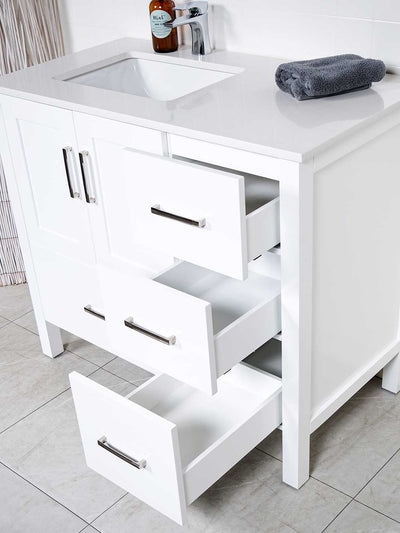 drawers on right side