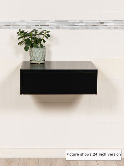 30" Floating Make-Up Vanity Table with Drawer