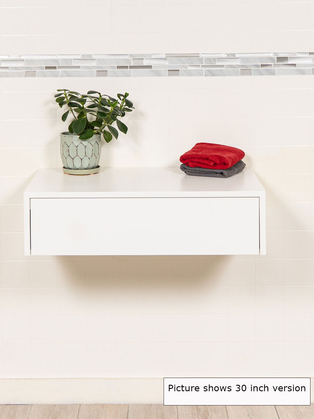 cabinet in white but 30 inch version