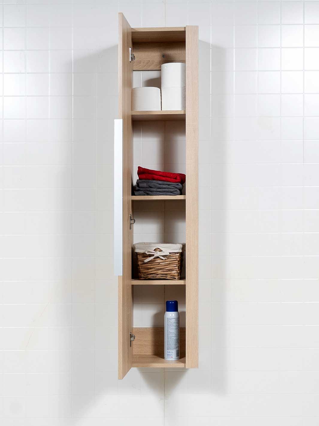 bathroom wall cabinet with 4 shelves. wall hung cabinet