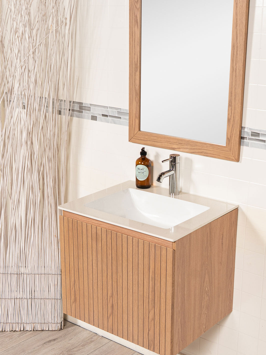 sink and counter of vanity, seemless design