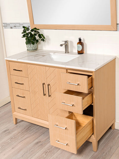 48 inch Vanity with Herringbone Design - Style 5848