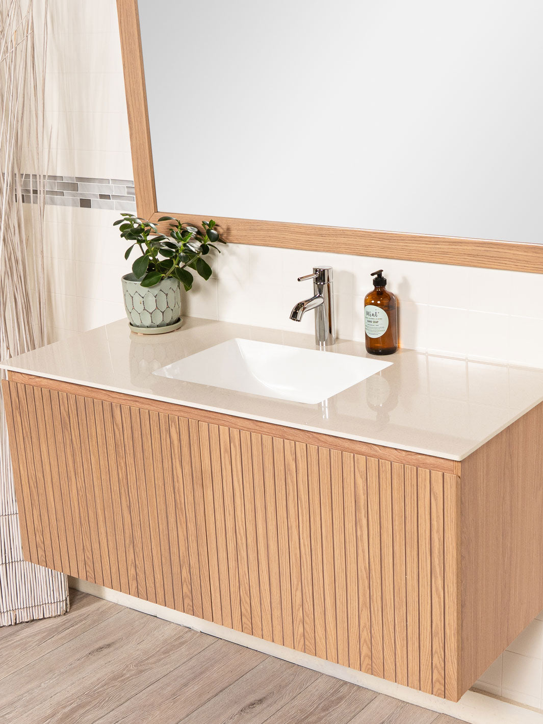 48 inch Floating Vanity in Reeded Design - Style 5748