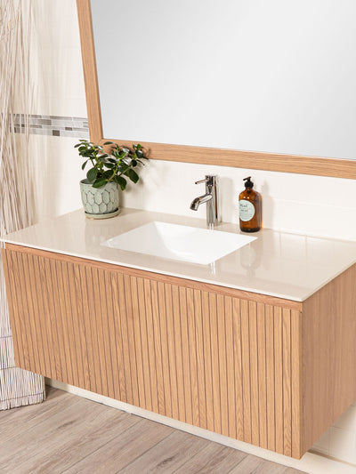48 inch Floating Vanity in Reeded Design - Style 5748