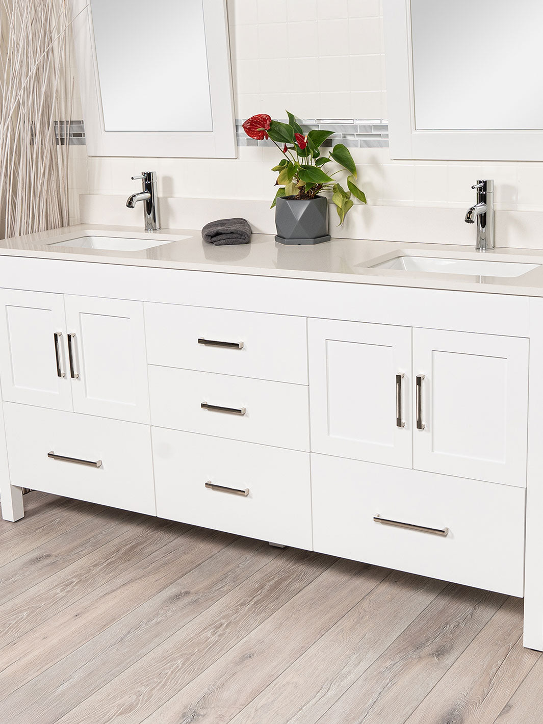 72" Double Sink Vanity - Style 7472