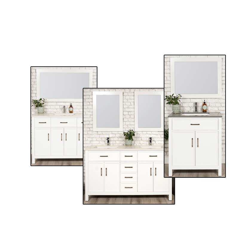 bathroom vanities canada with slim shaker