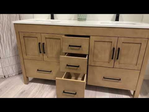 63 inch White Oak Vanity - Style 7563