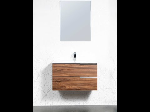 24 inch Floating Vanity with Ceramic Sink - Style 1824