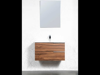 24 inch Floating Vanity with Ceramic Sink - Style 1824