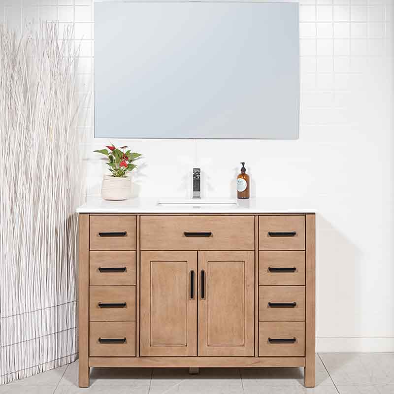 White oak bathroom vanity canada