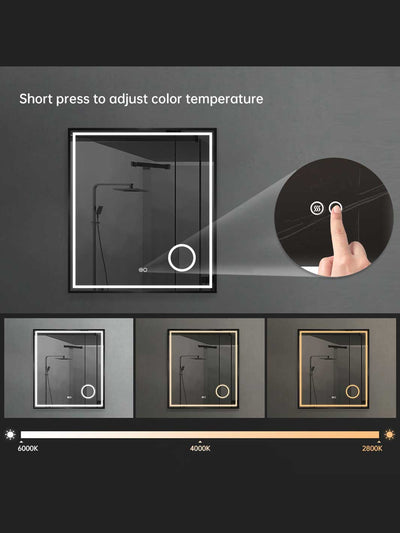 3 Colour temperatures for backlit mirror