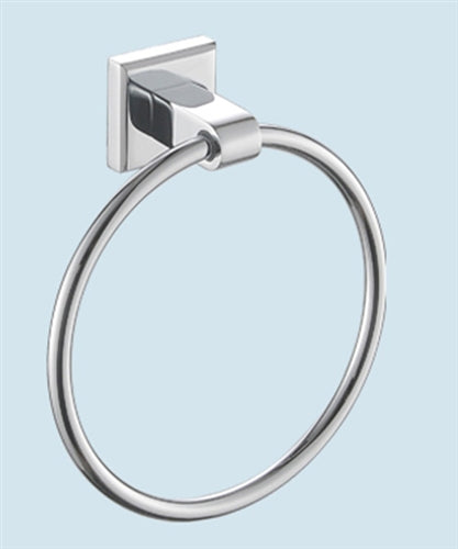 towel ring in a chrome finish