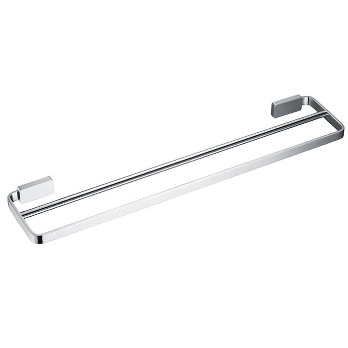 Double Towel Bar in chrome finish