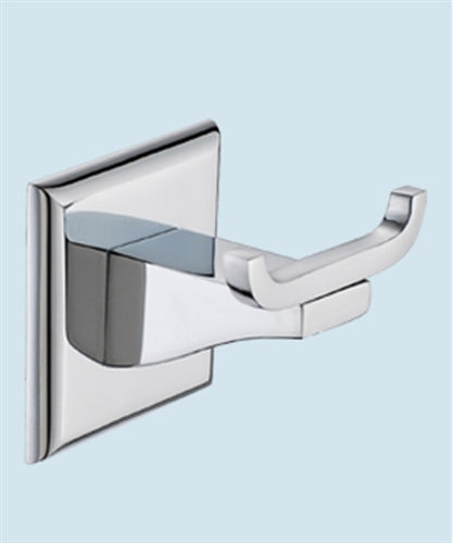 double robe hook in chrome