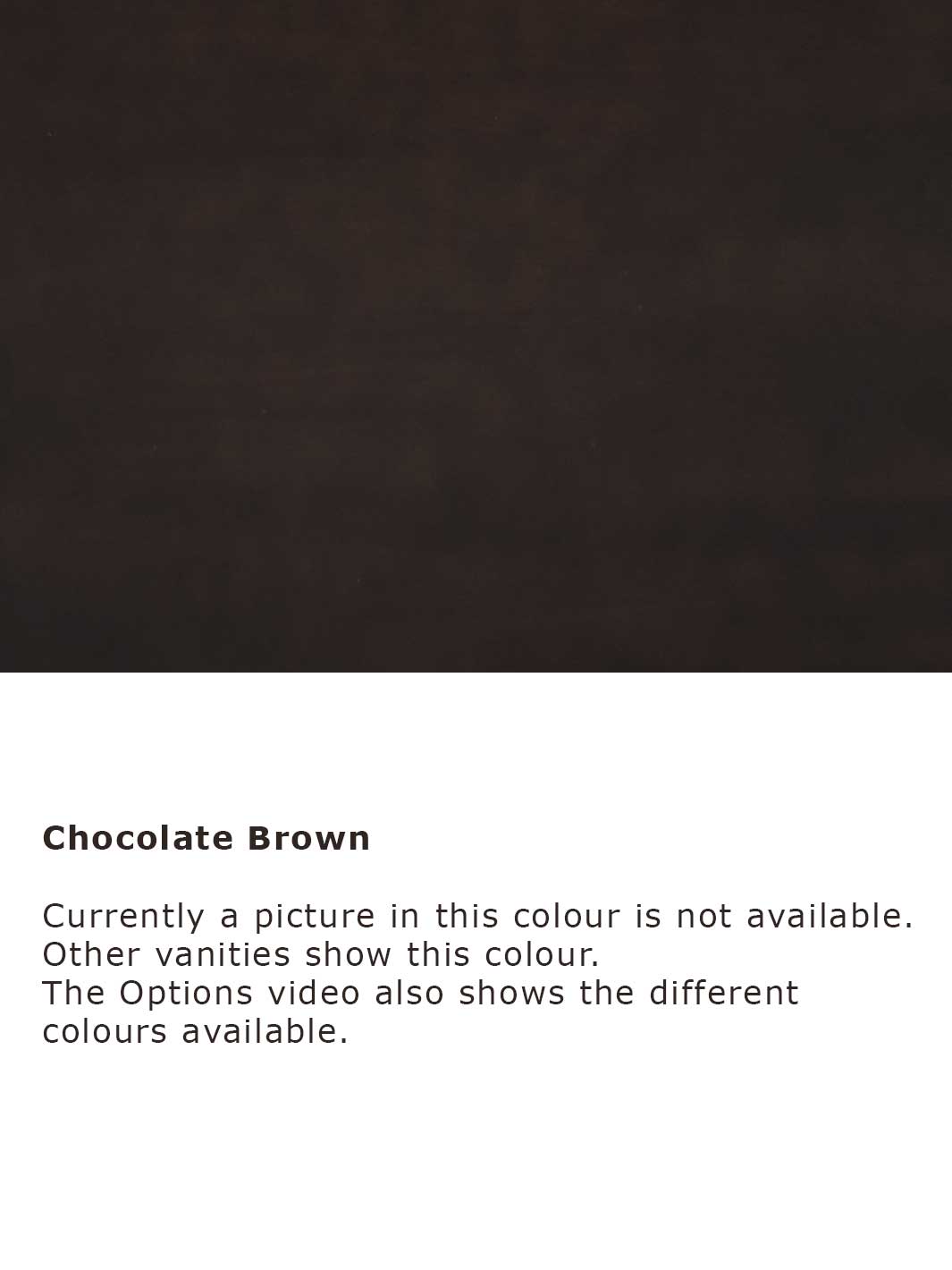 chocolate brown cabinet colour