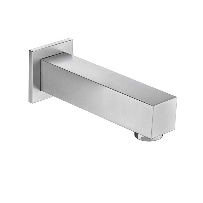 Tub spout in brushed nickel